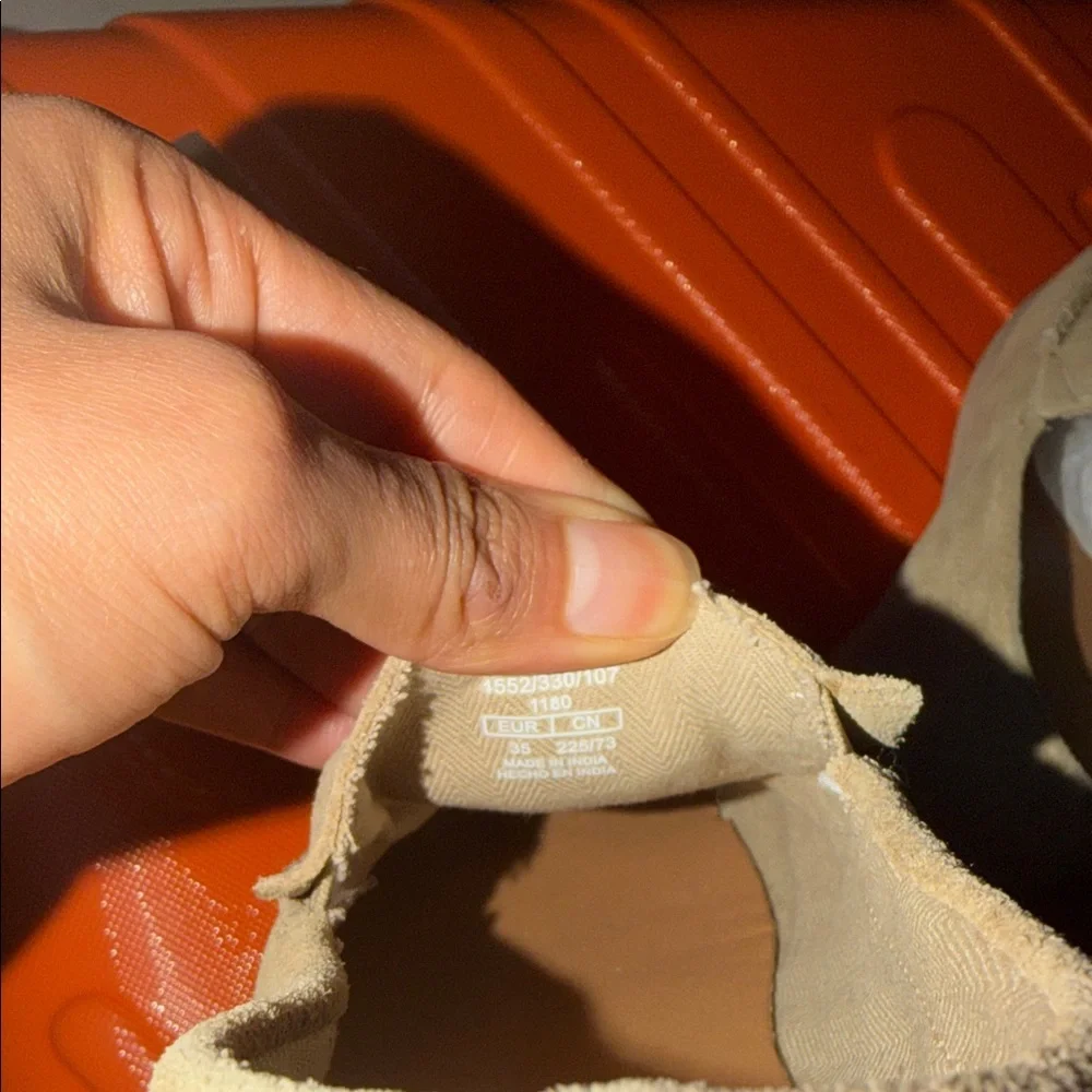 Zara Beige Suede Men's Slip-Ons